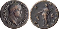 Roman Imperial Galba. Dupondius; Galba; 68-69 AD, Rome, Dupondius, 10.86g. RIC-415, BM-131. Obv: SER GALBA IMP CAESAR AVG TR P Head laureate r. Rx: PAX AVGVSTA S - C Pax standing l. holding branch and