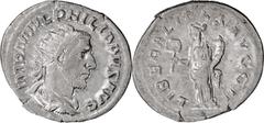 Roman Imperial Philip I; Philip I (244-249 AD), Antoninianus, Rome, 245 AD, 3.85g. C-87, RIC-38b. Obv: IMP M IVL PHILIPPVS AVG Bust radiate, draped, cuirassed r. Rx: LIBERALITAS AVGG II Liberalitas st