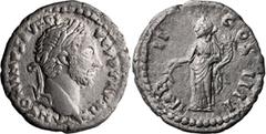 Roman Imperial Antoninus Pius. Denarius; Antoninus Pius; 138-161 AD, Rome, 156 AD, Denarius, 3.38g. Cf. BM-856, C-979, and RIC-252. Obv: ANTONINVS AVG PI - VS P P TR P XIX Head laureate r. Rx: IMP - I