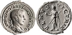 Roman Imperial Gordian III. Denarius; Gordian III; 238-244 AD, Rome, 241 AD, Denarius, 2.70g. RIC-131. Obv: IMP GORDIANVS PIVS FEL AVG Bust of Gordian III, laureate, draped, cuirassed, r. Rx: VENVS VI