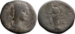 Roman Imperial Didia Clara "Limesfalsum". ; Didia Clara "Limesfalsum"; 12.37g. Cf. BM-38, pl. 4.6. Obv: [DIDIA CLA - RA AVG] Bust draped r. Rx: [HILAR TEMPOR] around, S - C across field, Hilaritas sta