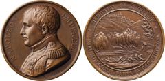 World Coins France, Napoleon I. 1804-1814, 1840, Medal, UNC; France, Napoleon I. 1804-1814, 1840 Medal, UNC, St. Helena Memorial Bronze Medal by Antoine Bovy. 40mm. Obverse: Uniformed bust of Napoleon