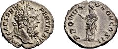 Roman Didius Julianus. Denarius; Didius Julianus; 193 AD, Rome, Denarius, 2.91g. BM-7, C-15 (100 Fr.), RIC-3 (R3). Obv: IMP CAES M DID - IVLIAN AVG Head laureate r. Rx: RECTOR - ORBIS Emperor, togate,