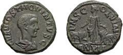 Roman Hostilian as Caesar. AE 25; Hostilian as Caesar; 250-251 AD, Viminacium, Year 12=250/1 AD, AE 25, 13.26g. Martin-4.01.26; Varbanov-193; obv. legend var. of RPC-37 (67 spec.) and AMNG-148 (50 spe