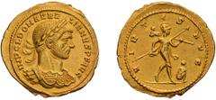 Ancient Gold Aurelian. Aureus; Aurelian; 270-275 AD, Milan, Aureus, 4.03g. Paris-430, pl. 13 (same dies); Estiot, Journal des Savants, Jan.-June 1999, 60 (D39/R52); Göbl-127q0(2), pl. 74 (same dies, m