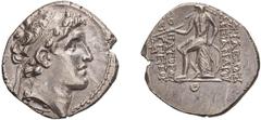 Ancient Greek Silver Syria, Alexander I. Drachm; Syria, Alexander I; 152-145 BC. Antioch on the Orontes, Undated, c. 164/5 SE (149/8-148/7 BC), Drachm, 4.07g. SC-1785.5d. Obv: Diademed head of Alexand