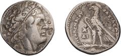 Ancient Greek Silver Ptolemaic, Ptolemy II. Tetradrachm; Ptolemaic, Ptolemy II; 285-246 BC. Tetradrachm, 13.52g. SNG Cop-97, Svoronos-373. Obv: Diademed bust of Ptolemy I r., with aegis on shoulders; 