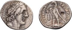 Ancient Greek Silver Ptolemaic, Ptolemy II, 285-246 BC. Tetradrachm; Ptolemaic, Ptolemy II, 285-246 BC; Tyre, Tetradrachm, 14.08g. Sv-644, SNG Cop-482. Obv: Diademed head of Ptolemy I r. Rx: Eagle sta