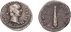 Roman Bronzes Trajan. Achaean League Hemidrachm, ex BCD; Trajan; 98-117 AD, Caesarea, Cappadocia, COS II=98-9 AD, Hemidrachm, 1.64g. Metcalf-62. Obv: Bust of Trajan r., ??? ???C ??? ??????OC CEB GEP? 