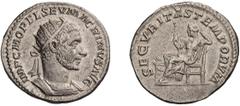Roman Imperial Macrinus. Antoninianus; Macrinus; 217-218 AD, Rome, 217 AD, Antoninianus, 5.02g. BM-27, C-126 (12 Fr.), RIC-95 (R ). Obv: IMP C M OPEL SEV MACRINVS AVG Bust radiate, cuirassed r., seen 