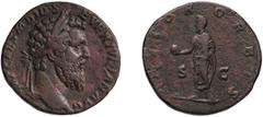 Roman Bronze Didius Julianus. Sestertius; Didius Julianus; 193 AD, Sestertius, Rome, 20.14g. BM-29, C-17 (30 Fr.), RIC-16 (Rare) pl. III.9 (=BM-29, same obv. die). Obv: IMP CAES M DID S - EVER IVLIAN 