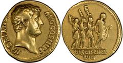 Ancient Gold Hadrian. Aureus; Hadrian; 117-138 AD, Rome, c. 131-8 AD, Aureus, 7.33g. BM-602, pl. 59.2 (same dies); Calicó-1251 (same dies); C-540 (100 Fr.); RIC-232. Obv: HADRIANVS - AVG COS III P P H