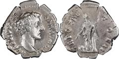 Roman Imperial Marcus Aurelius as Caesar. Denarius; Marcus Aurelius as Caesar; 139-161 AD, Rome, c. 149 AD, Denarius, 2.51g. BM-698, C-628 corr., RIC-446. Obv: AVRELIVS CAE - SAR AVG PII F Head bare r