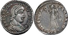 Roman Imperial Constantius II. Reduced siliqua; Constantius II; 337-361 AD, Lugdunum, 360-61 AD, Reduced Siliqua, 1.78g. RIC-210 (C ), Bastien-258 (41 spec.), C-259 (6 Fr.). Obv: D N CONSTAN - TIVS P 