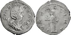 Roman Coins Salonina. Antoninianus; Salonina; Rome, Antoninianus, 3.03g. Göbl-227b (240 spec.), Cunetio-651 (1779 spec.), RIC-29. Obv: SALONI - NA AVG Bust draped r. on crescent, wearing stephane. Rx: