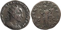 Roman Coins Trajan Decius. Double Sestertius; Trajan Decius; 249-251 AD, Rome, Double Sestertius, 27.76g. RIC-115a (R), C-39 (30 Fr.). Obv: IMP C M Q TRAIANVS DECIVS AVG Bust radiate, cuirassed r., se