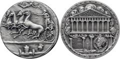 World Coins United States Minor Outlying Islands, Euaenetos, 1963, Medal, UNC; United States. Euaenetos, 1963 Medal, UNC, By R.SCHABEL A symbolic ancient temple dedicated to Euaenetos in recognition o