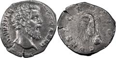 Roman Divus Pertinax. Denarius; Divus Pertinax; 193 AD, Rome, Denarius, 2.51g. RIC-24a, C-6 (120 Fr.), BM-36. Obv: DIVVS PER[T] - PIVS PATER Head bare r. Rx: CONSECRATIO Eagle standing r., head l., on