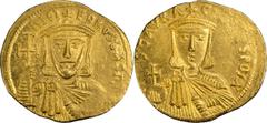 Gold Coins Nicephorus I and Stauracius. Solidus; Nicephorus I and Stauracius; 802-811 AD. Constantinople, 803-811 AD, Solidus, 4.41g. Berk-238, Sear-1604. Obv: nICI - FOROS bASI[L E'] Bust of Nicephor