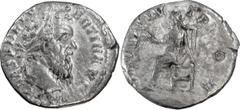 Roman Coins Pertinax. Denarius; Pertinax; 193 AD, Rome, Denarius, 3.14g. BM-19, C-33 (60 Fr.), RIC-8a. Obv: IMP CAES P HELV - PERTIN AVG Head laureate r. Rx: OPI DIVIN - TR P COS II Ops seated l. hold
