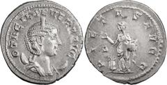 Roman Coins Otacilia Severa, Wife of Philip I. Antoninianus; Otacilia Severa, Wife of Philip I; Antoninianus, Rome, 248 AD, 3.90g. RIC-115, C-39. Rx: PIETAS AVGG Pietas sacrificing l. over altar, Gree