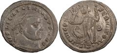 Roman Coins Licinius I. AE 3, Reduced Follis; Licinius I; 308-324 AD, Reduced follis, Siscia, 315-6 AD, 3.87g. RIC-17, officina B=2 (r2). Rx: IOVI CONSERVATORI Jupiter standing l. holding Victory on g