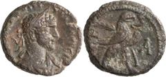 Roman Coins Quintillus. Tetradrachm; Quintillus; 270 AD, Year 1, Billon Tetradrachm, 10.54g. Cologne-3050, Emmett-3906/1. Obv: Bust laureate, draped, cuirassed r., seen from front. Rx: Eagle stepping 