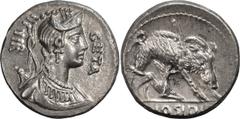Ancient Roman and Byzantine Coins C. Hosidius C.f. Geta. Denarius; C. Hosidius C.f. Geta; 68 BC, Denarius, 3.99g. Cr-407/2, Syd-903, RSC Hosidia-1. Obv: Diademed head of Diana r., bow and quiver at sh