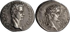 Ancient Roman and Byzantine Coins Caligula and Divus Augustus. Denarius; Caligula and Divus Augustus; 37-41 AD, Lugdunum, 37 AD, Denarius, 3.70g. BM-4, Paris-3, C-11 (12 Fr.), RIC-2. Obv: C CAESAR AVG