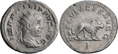 Ancient Roman and Byzantine Coins Philip I. Antoninianus; Philip I; 244-249 AD, Rome, 248 AD, Antoninianus, 3.80g. RIC-12, C-173. Obv: IMP PHILIPPVS AVG Bust laureate, draped, cuirassed r. Rx: SAECVLA