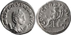 Ancient Roman and Byzantine Coins Otacilia Severa. Antoninianus; Otacilia Severa; Rome, 246-7 AD, Antoninianus, 3.94g. RIC-125c, C-4. Obv: M OTACIL SEVERA AVG Bust draped r., wearing stephane and on c