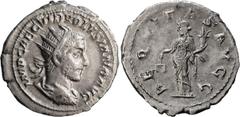 Ancient Roman and Byzantine Coins Volusian. Antoninianus; Volusian; 251-253 AD, Rome, Antoninianus, 4.06g. RIC-166, C-8. Obv: IMP CAE C VIB VOLVSIANO AVG Bust radiate, draped, cuirassed r. Rx: AEQVITA