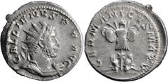 Ancient Roman and Byzantine Coins Gallienus. Antoninianus; Gallienus; 253-268 AD, Cologne, Antoninianus, 3.61g. Cunetio-715 (7 spec.), Göbl-872l (74 spec.), RIC-18, C-308 (2 Fr.). Obv: GALLIENVS.P.F.A