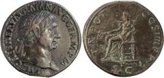 Ancient Roman and Byzantine Coins Trajan. Sestertius; Trajan; 98-117 AD, Rome, 101-2 AD, Sestertius, 29.37g. C-636; RIC-432; Woytek, MIR-107a (69 spec.); BM-745; Paris-140. Obv: IMP CAES NERVA TRAIAN 