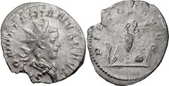 Ancient Coins Valerian II as Caesar. Antoninianus; Valerian II as Caesar; 256-258 AD, Rome, Antoninianus, 2.82g. Cunetio Hoard-664 (107 spec.) corr., RIC-20, Mazzini-50v (under Saloninus). Obv: S[AL]O