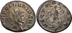 Ancient Coins Claudius II Gothicus. Antoninianus; Claudius II Gothicus; 268-270 AD, Milan, Antoninianus, 3.14g. Cunetio-2196 (12 spec.), RIC-107, RIC temp-459 (67 spec.). Obv: IMP CLAVDIVS AVG Head ra
