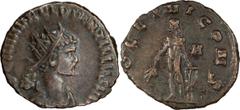 Ancient Coins Quintillus. Antoninianus; Quintillus; 270 AD, Rome, Antoninianus, 2.64g. Cunetio Hoard-2346 (7 spec.), RIC-9, C-5. Obv: IMP C M AVR CL QVINTILLVS AVG Bust radiate, draped, cuirassed r., 