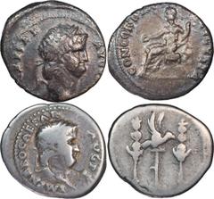 Ancient Coins Collection of 35 Denarii from the Jyrki Muona Collection: Nero to Vitellius. ; Collection of 35 Denarii from the Jyrki Muona Collection: Nero to Vitellius; A group of 23 whole denarii of