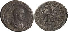 Roman Provincial Hostilian as Caesar. Tetradrachm; Hostilian as Caesar; 250-251 AD, Antiochia ad Orontem, Seleucis and Pieria, Tetradrachm, 14.09g. Contemporary counterfeit of McAlee-1160d (V. Rare) a