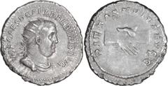 Roman Imperial Balbinus. Antoninianus; Balbinus; 238 AD, Rome, Antoninianus, 5.27g. BM-74, C-17 (10 Fr.), RIC-12. Obv: IMP CAES D CAEL BALBINVS AVG Bust radiate, draped, cuirassed r., seen from front.