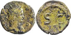 Roman Imperial Gallienus. Double Sestertius; Gallienus; 253-268 AD, Rome, 265-8 AD, Double Sestertius, 11.87g. RIC-p. 361, 2 (R), C-334 (12 Fr.), Göbl-702h (33 spec.). Obv: [GENIV]S P R Head of Genius