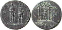 Roman Provincial Pergamum under Augustus, Crowning Proconsul Silvanus . AE 19; Pergamum under Augustus, Crowning Proconsul Silvanus ; Magistrate Demophon, c. 4 AD or later, AE 19, 5.27g. RPC-2364 (29 