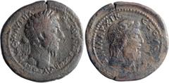 Roman Provincial Marcus Aurelius. AE 30; Marcus Aurelius; 161-180 AD, Cyrene, Cyrenaica, TR P XXIV = 169/70 AD, AE 30, 19.29g. Sydenham-339, BM-183. Obv: AYTOKPA KAIC M AYP?? - ???W?????S CEB Laureate