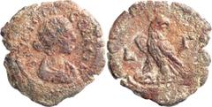 Roman Provincial Faustina II. Alexandria Diobol; Faustina II; Alexandria, Egypt, Year 3 = 162/3 AD, Diobol, 10.12g. Emmett-2317, Dattari-3638. Obv: Draped bust r. Rx: Eagle standing l., head r., date 