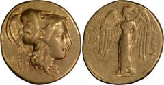 Ancient Greek Macedonia, Posthumous Alexander III The Great. Stater; Macedonia, Posthumous Alexander III The Great; 338-323 BC. Western Asia Minor, c. 323-280 BC, Stater, 8.47g. Price-2709. Obv: Helme
