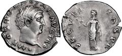 Roman Imperial Otho. Denarius; Otho; 69 AD, Rome, Denarius, 3.40g. BM-19, Paris-11, C-15 (12 Fr.), RIC-10 (R3). Obv: IMP OTHO CAESAR AVG TR P Head bare r. Rx: SECVRI - TAS P R Securitas standing l. ho