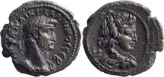 Roman Provincial Gallienus. ; Gallienus; 253-268 AD, Alexandria, Egypt, Date unclear, Billon Tetradrachm, 9.30g. Cf. Cologne-2941 and BM-2161 (both Year 14). Obv: [AVT] K ? ?IK GA??IHNOC CEB Bust laur