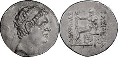 Ancient Greek Bactria, Euthydemus I. Tetradrachm; Bactria, Euthydemus I; 230-190 BC, Tetradrachm, 16.55g. Bop-Series 9, 13-14. Obv: Diademed head of king r. Rx: BASI?EOS on r., EYTY?HMoY Heracles seat