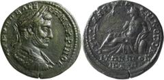 Roman Provincial Macrinus. AE 26; Macrinus; 217-218 AD, Nicopolis ad Istrum, Moesia Inferior, Governor M. Claudius Agrippa, AE 26, 12.01g. For rev. type cf. AMNG-1807 (Diadumenian). Obv: AV K O?E?? CE