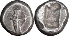 Ancient Greek Achaemenid Empire, Lydia, Sardes. 1/12 Siglos; Achaemenid Empire, Lydia, Sardes; Darius I-Xerxes I, c. 505-480 BC, Siglos, 5.32g. Sunrise-21; Carradice-Type II, pl. XI.12. Obv: The Great